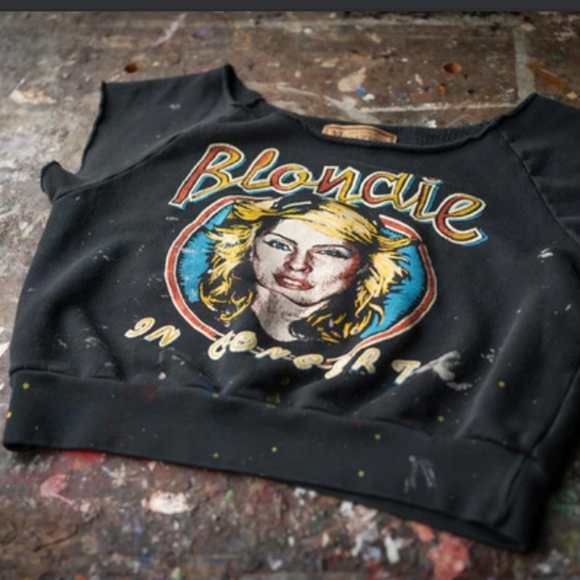 MadeWorn Black Blondie Graphic short sleeve sweatshirt - Picture 1 of 5